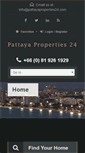 Mobile Screenshot of pattayaproperties24.com